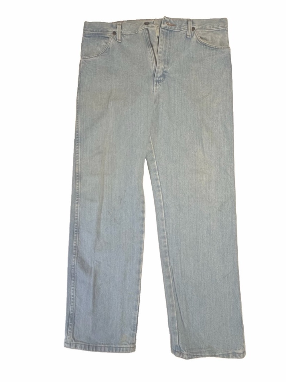Wrangler Light Blue Straight-Leg Cowboy Cut Men's Jeans